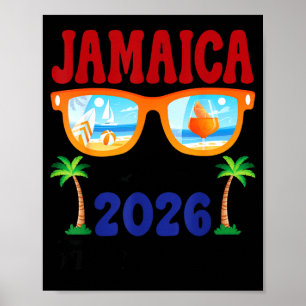 Poster Hawaii 2026 voyage entre amis vacances lunettes de