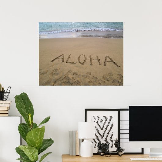 Poster Hawaii Aloha (Bureau à domicile)