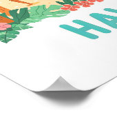 Poster Hawaii Aloha State USA Summer Travel (Coin)