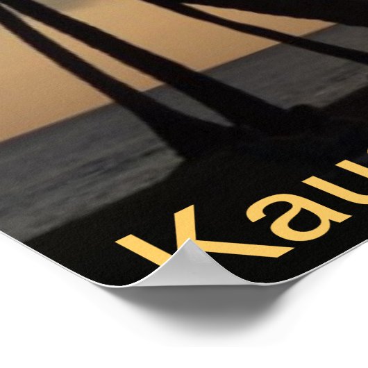 Poster - Hawaii Beach Sunset (Hoek)