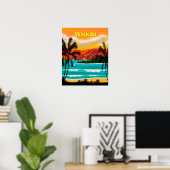 Poster Hawaii Beach Travel (Bureau à domicile)