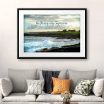 Poster Hawaii Black Sand Beach Voyage Destination<br><div class="desc">"Le voyage est la destination." A l'extrémité sud de Big Island of Hawaii se trouve une plage de sable noir immaculé. J'ai heurté cette scène de vagues s'écrasant contre les rochers de lave en fin d'après-midi soleil. Vous pouvez facilement personnaliser cet art mural plus je propose également la personnalisation sur...</div>