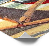 Poster Hawaii, fille hula sur la côte tropicale, compagni (Coin)