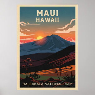 Poster Hawaii Haleakala National Park V02
