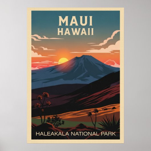 Poster Hawaii Haleakala National Park V02 (Devant)