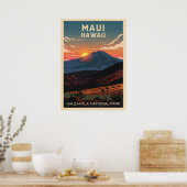 Poster Hawaii Haleakala National Park V02 (Cuisine)