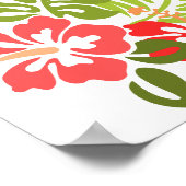 Poster Hawaii Hibiscus Flora Fleurs Florales Florales Fle (Coin)
