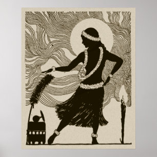  Poster Hawaii Hula Girl