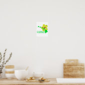 Poster Hawaii Îles Jaune Hibiscus Fleur (Cuisine)