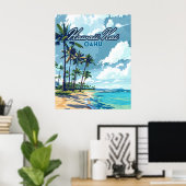 Poster Hawaii Kai Honolulu Oahu Hawaii Retro (Bureau à domicile)