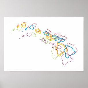 Poster hawaii pride blur