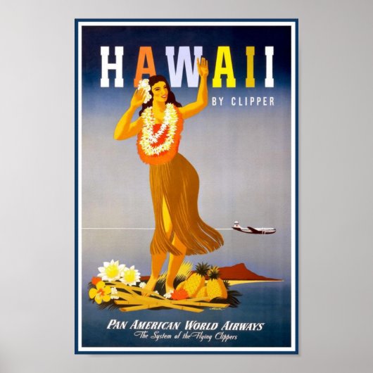 Poster-Hawaii  reclame Poster (Voorkant)
