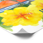 Poster Hawaii State Bird Nene Sunset Ocean (Coin)