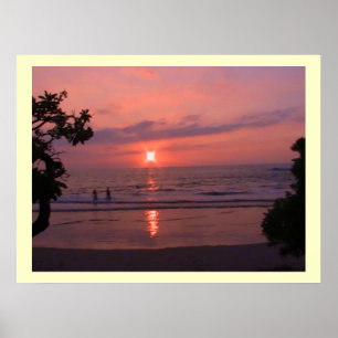 Poster Hawaii Sunset