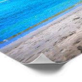 Poster Hawaii Tropical Palm Tree Sand Photo Sur Plage Tim (Coin)