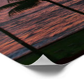 Poster Hawaii Tropical Sunset on the Beach (Coin)