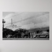 Poster Hawaii - Vue sur l'édifice du théâtre Waikiki (Devant)