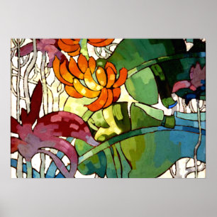 Poster Hawaiian Flowers