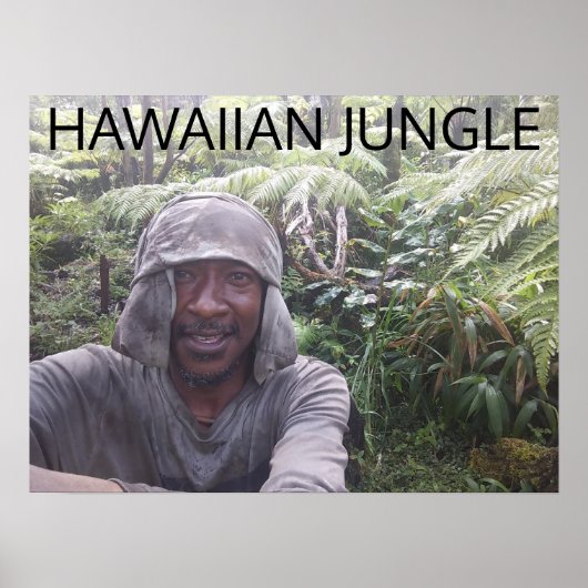 POSTER HAWAIIAN JUNGLE (Devant)