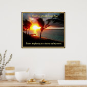 Poster Hawaiian Positive pensées (Cuisine)