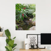 Poster Hawaiian Tropical Stream (Bureau à domicile)