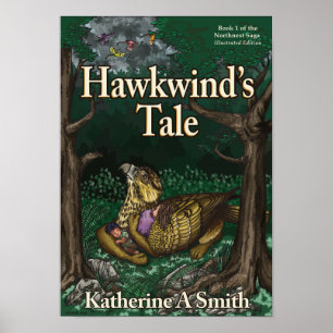 Poster Hawkwind's Tale : Version illustrée (couverture)