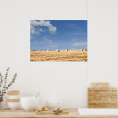Poster Hay Bales on Field (Cuisine)