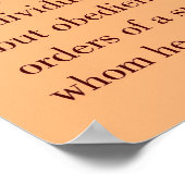 Poster Hayek sur la liberté (Coin)