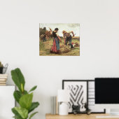 Poster Haymaking, 1880 (Bureau à domicile)