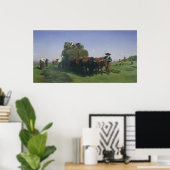Poster Haymaking, Auvergne (Bureau à domicile)