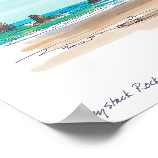 Poster Haystack Rock (Coin)