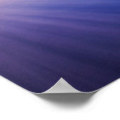 Poster Haystack Rock À L'Aube Blurred Blue Purple Waves (Coin)