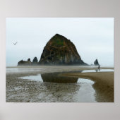 Poster Haystack Rock Reflection, Cannon Beach, Oregon (Devant)