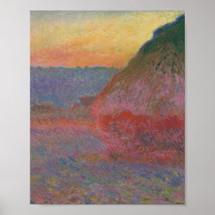 Poster Haystacks (par Claude Monet)
