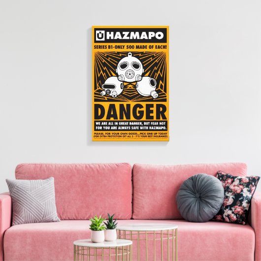 Poster Haz Classic (B1_All 3) sur toile (Insitu(Salon))