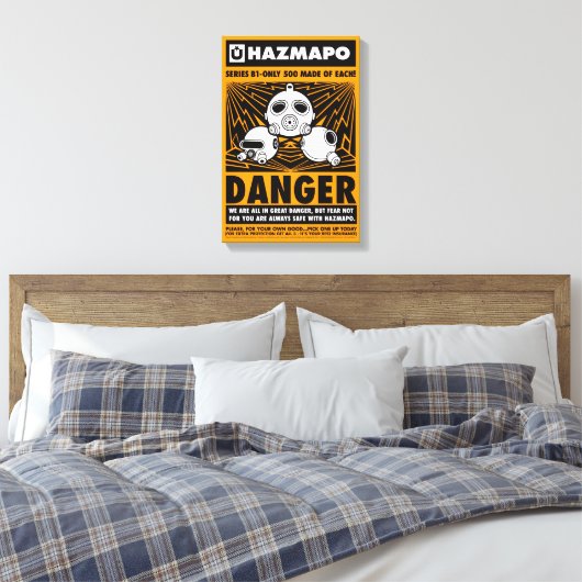 Poster Haz Classic (B1_All 3) sur toile (Insitu(Chambre))