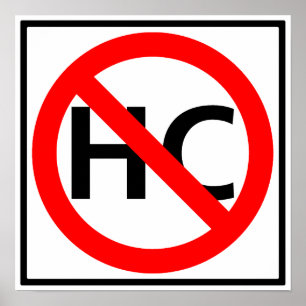 Poster Hazardous Cargo Prohibited Highway Sign