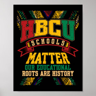 Poster Hbcu Black College Problèmes scolaires Amérique af
