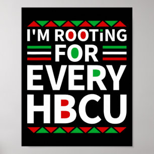 Poster Hbcu Black History Pride Historique Black College