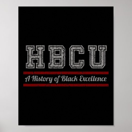 Poster Hbcu Mois De L'Histoire Des Noirs Et Excellence De (Devant)