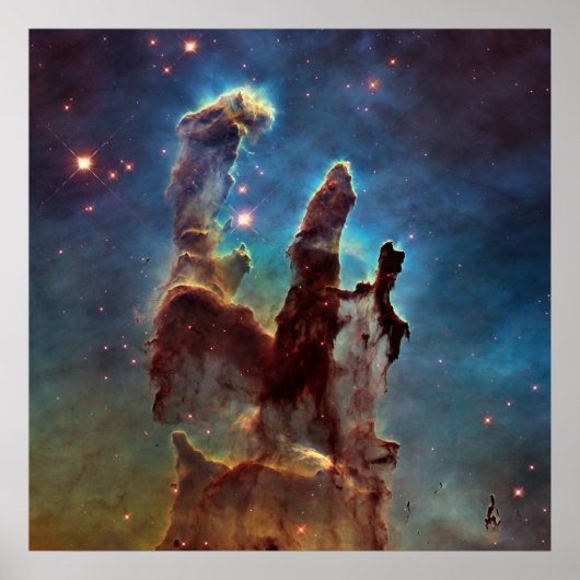 Poster HDR Eagle Nebula Piliers de la Création (Devant)
