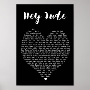 Poster Hé copie lyrique de coeur de Judas de mur de