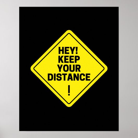 Poster Hé ! Gardez Votre Distance ! (Devant)