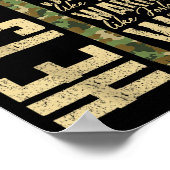 Poster He Is P Camo Religious Father's Day Christian Dad  (Coin)