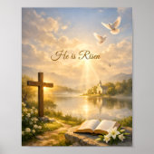Poster He Is Risen Christian Easter (Devant)