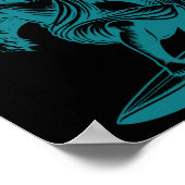 Poster He Is Rizzin Jesus Surfing Funny Retro Easter Vint (Coin)