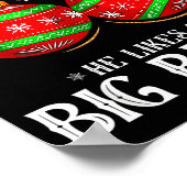 Poster He Likes My Big Bulbs Couples Love Candy Christmas (Coin)