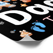 Poster He Or She Dad To Be Christmas Gingerbread Gender R (Coin)