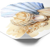 Poster He or She We Shell Sea Gender Reveal Voting (Coin)