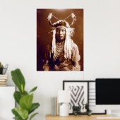 Poster Head Carry (Amérindien) (Bureau à domicile)